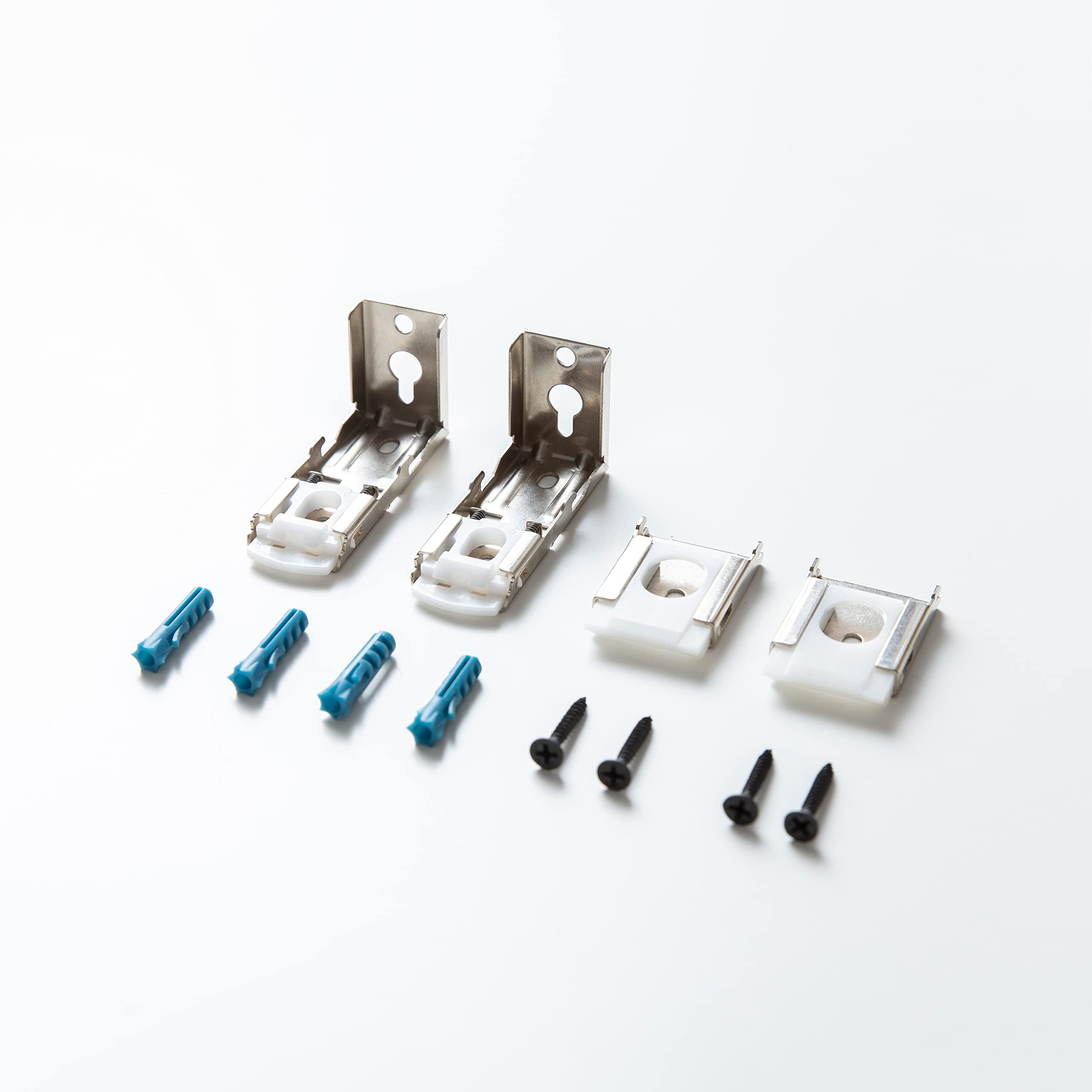 KALYSIE Replacement Mount Hardware Bracket and Installation Accessories for Inside and Outside Zebra Roller Window Blinds