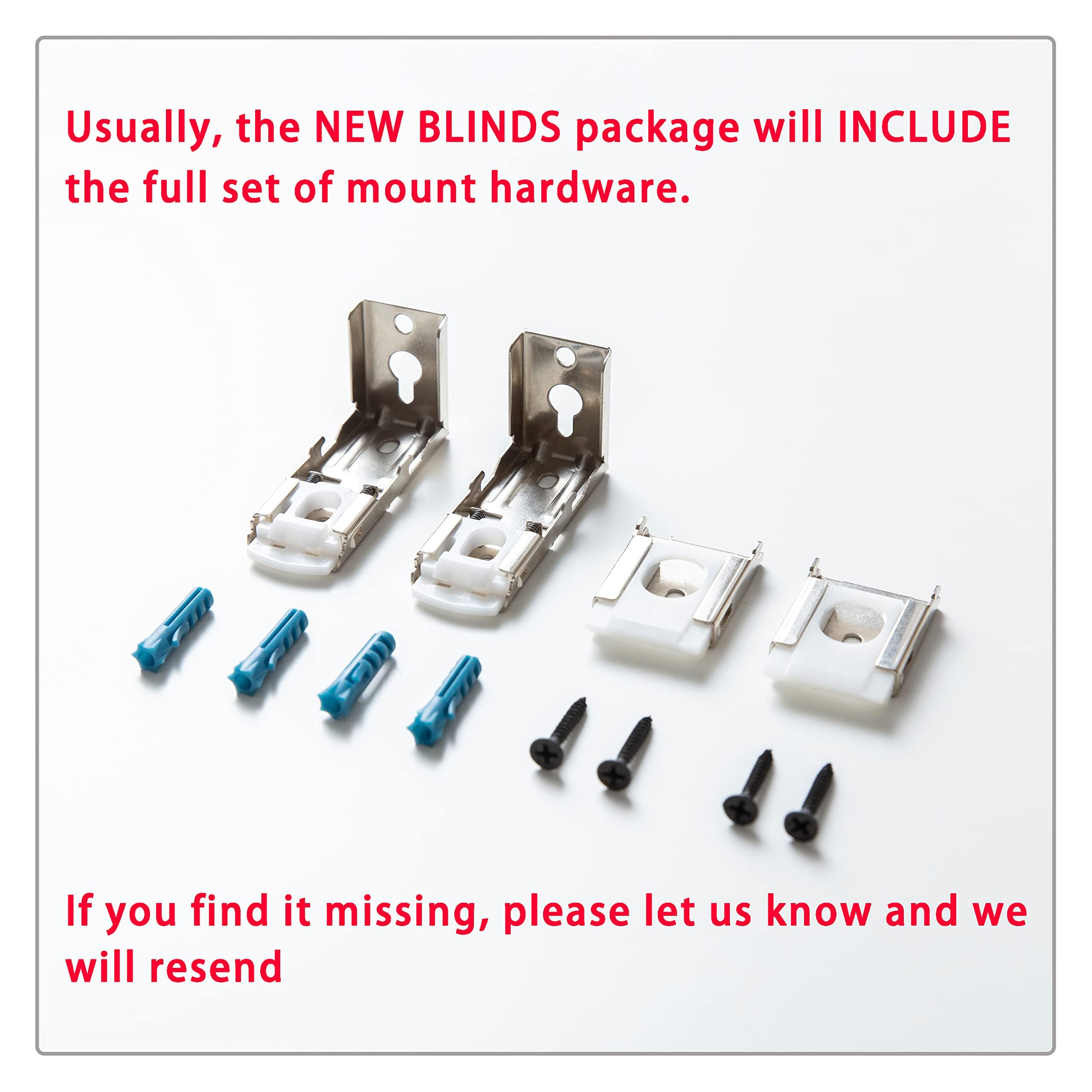 KALYSIE Replacement Mount Hardware Bracket and Installation Accessories for Inside and Outside Zebra Roller Window Blinds